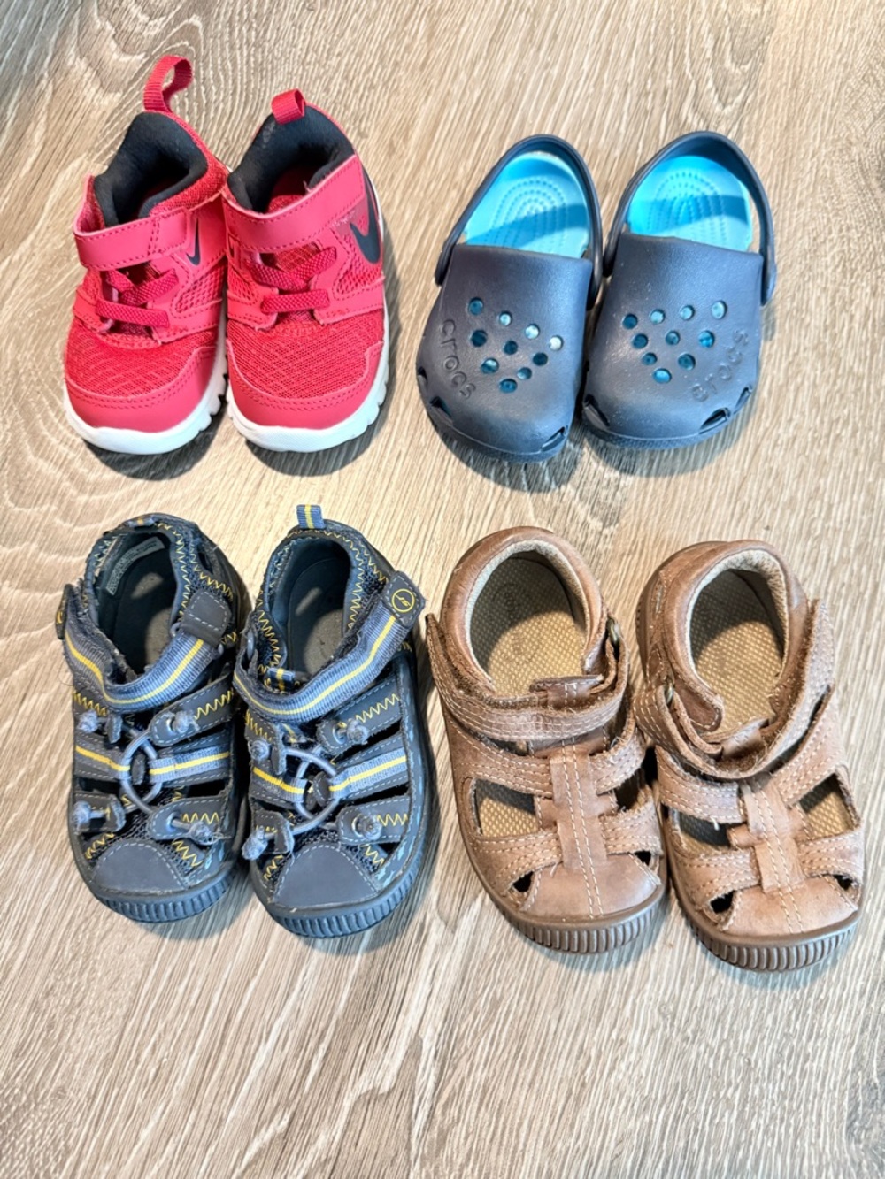 Lot of 4 Kids Shoes - Lightweight Active Fit
